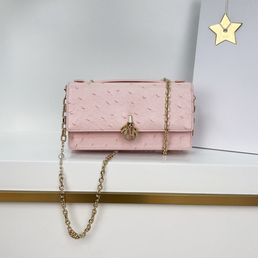 Dior 2026 Pearl Clutch Bag 21cm Leather