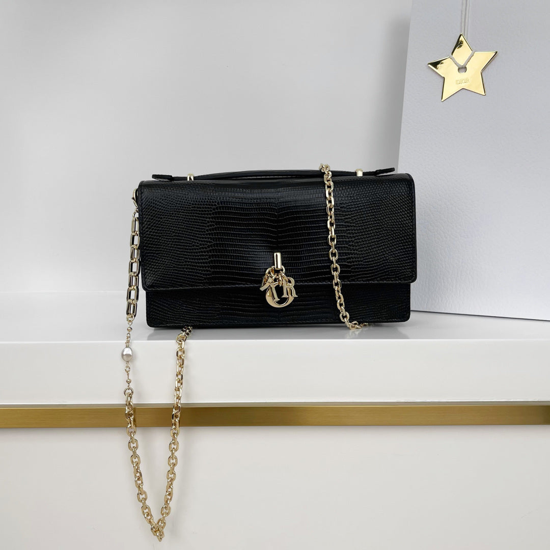 Dior 2026 Pearl Clutch Bag 21cm Leather