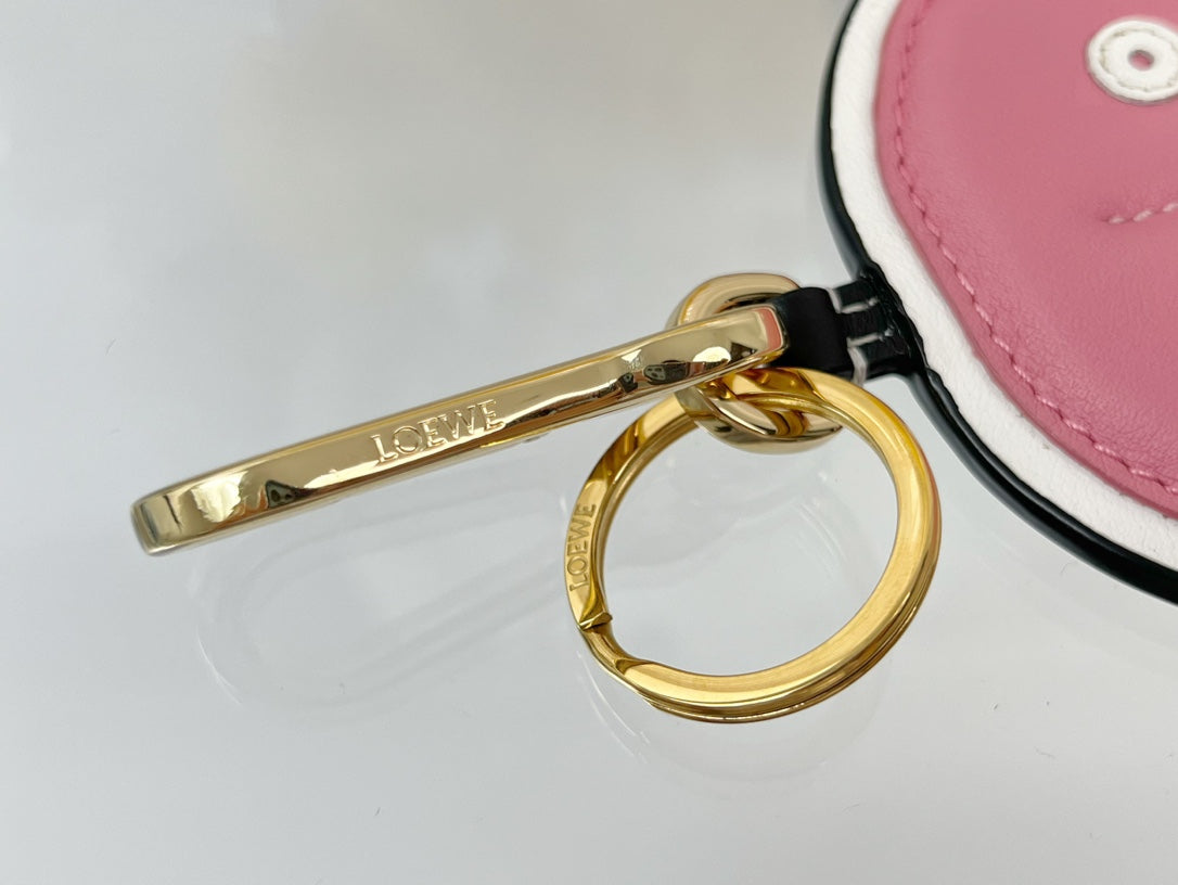 Loewe Pink Shell Charm Leather