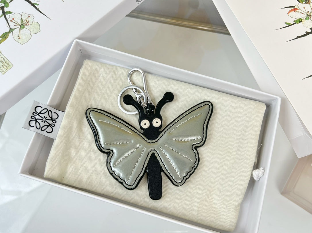 Loewe Butterfly Charm Leather