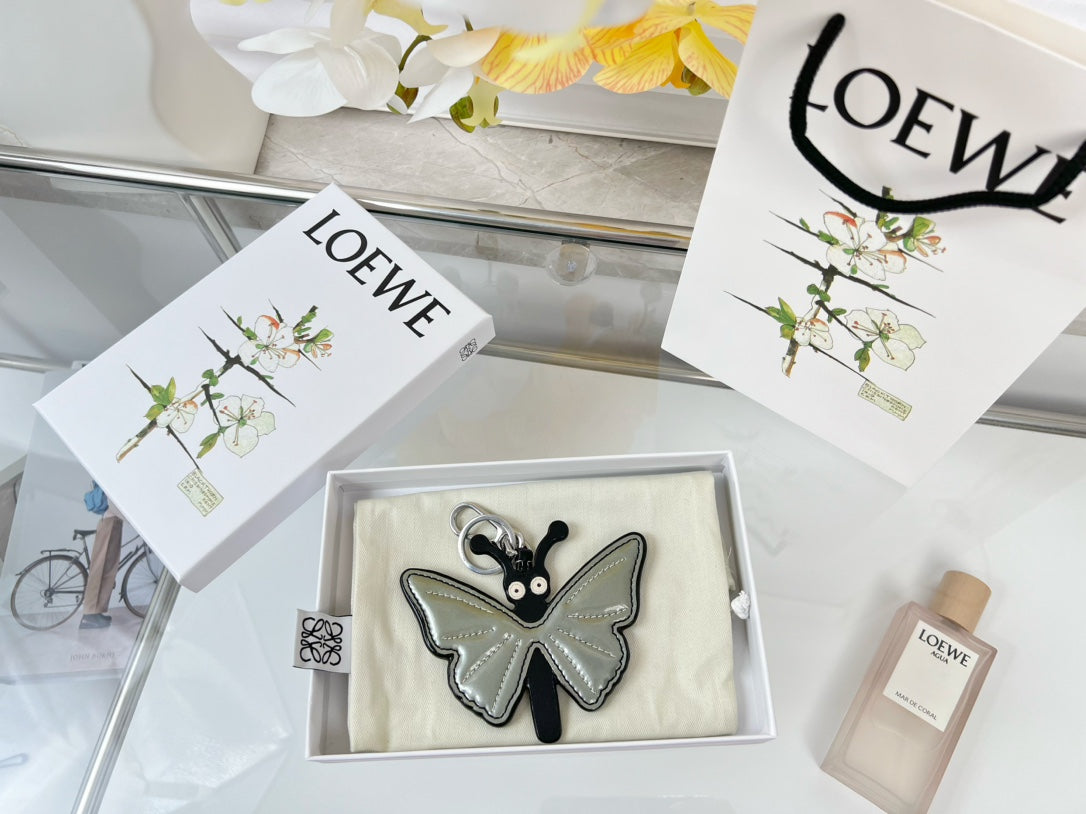 Loewe Butterfly Charm Leather
