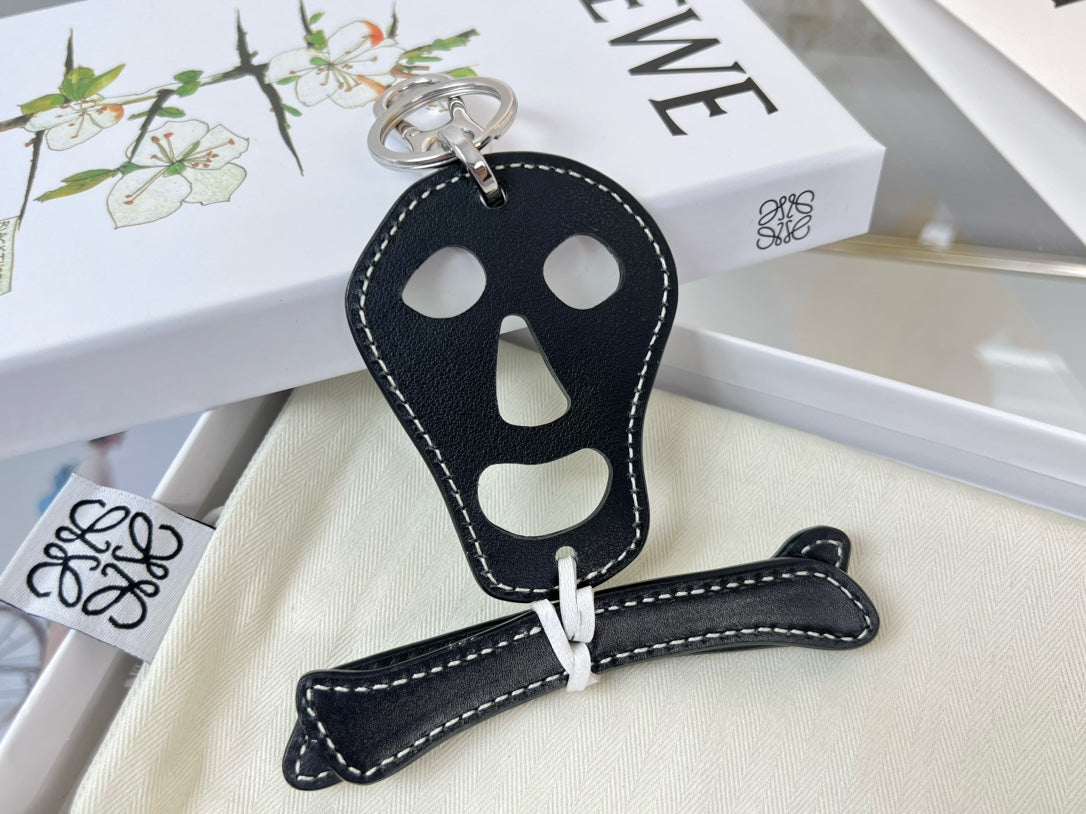 Loewe Skull-shaped Charm Leather