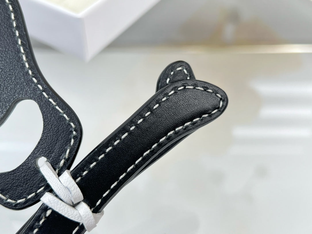 Loewe Skull-shaped Charm Leather