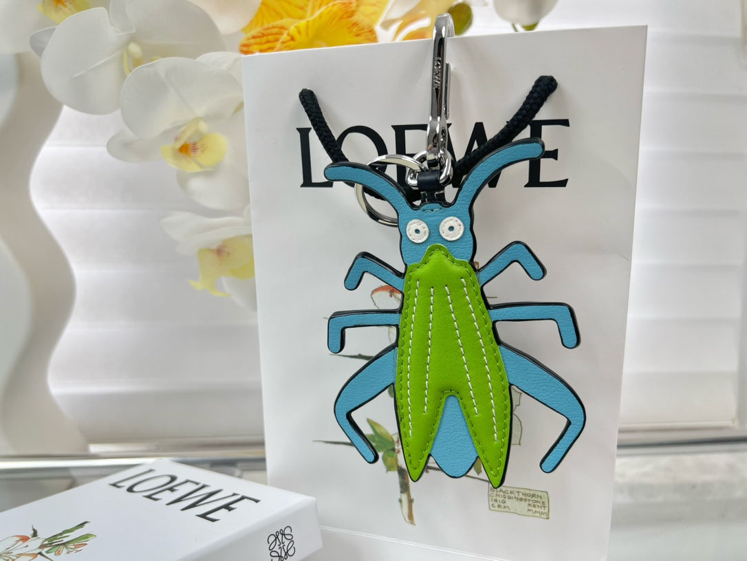 Loewe Grasshopper Charm Leather