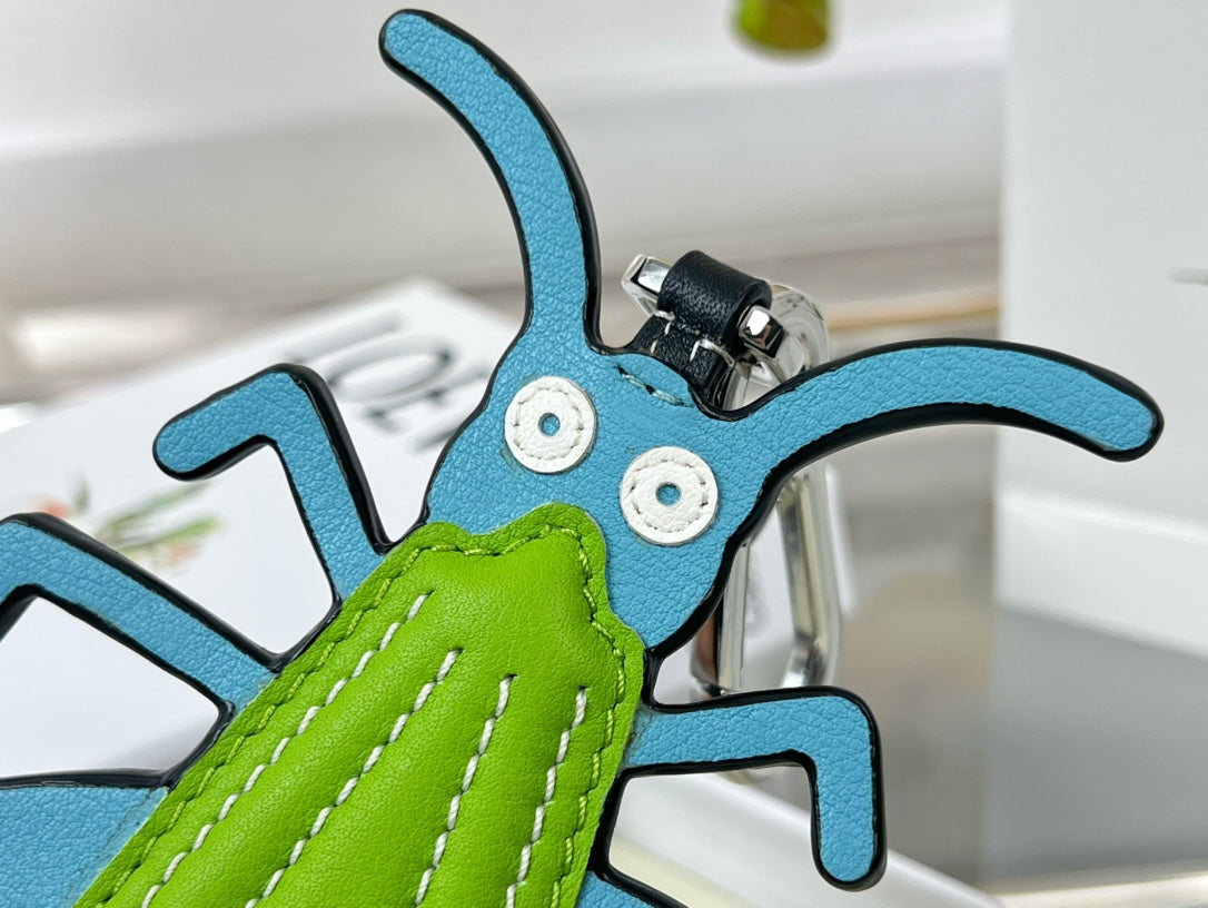 Loewe Grasshopper Charm Leather