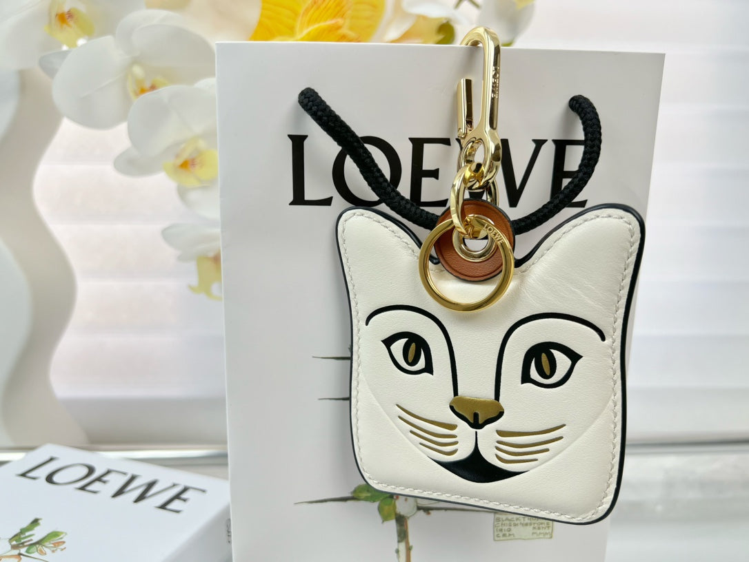 Loewe Cat Charm Leather