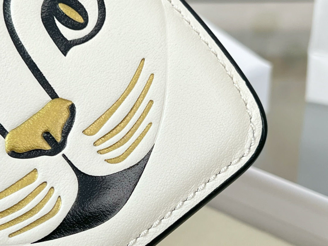 Loewe Cat Charm Leather