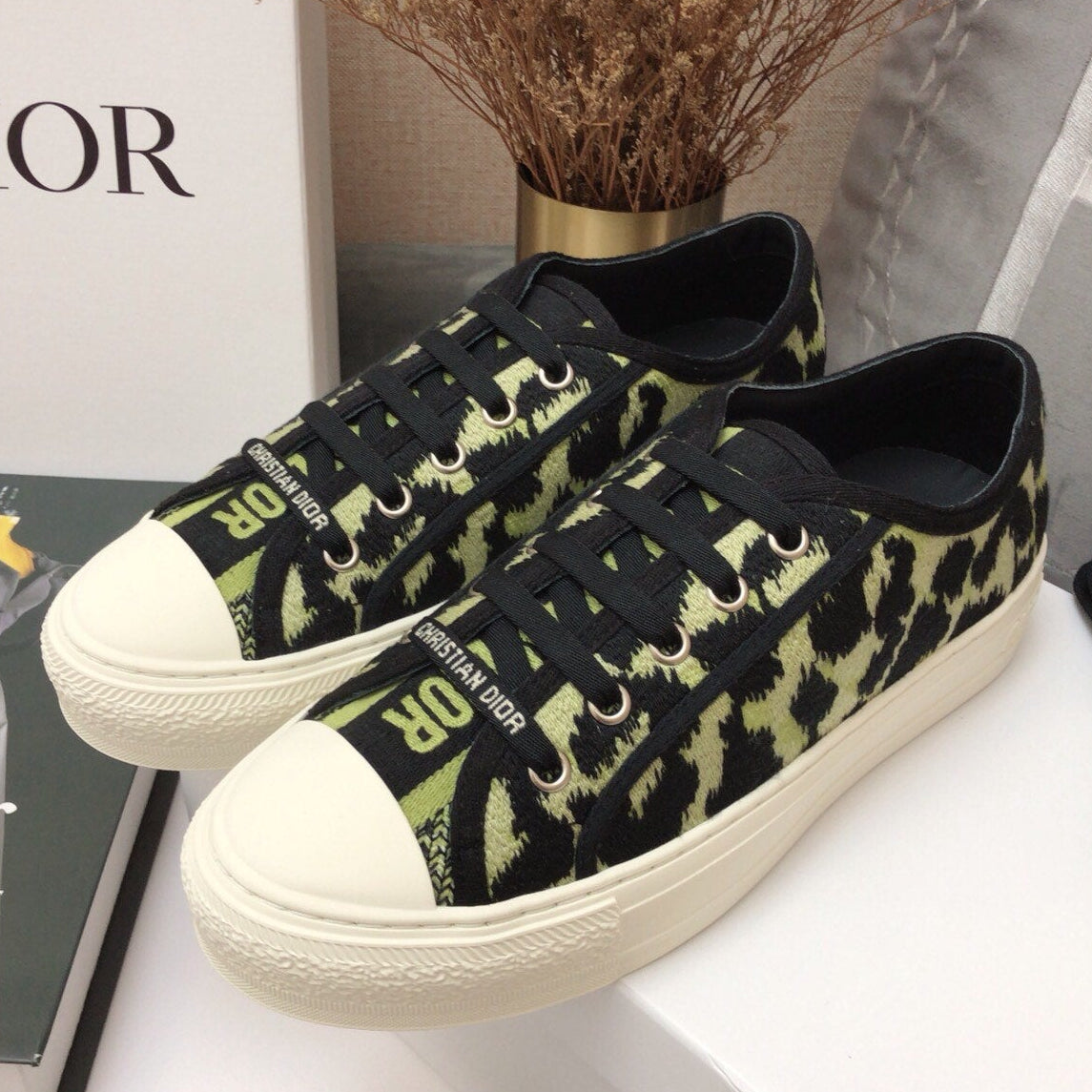 Dior 2026 Walk'n'Dior Sneakers Canvas Lace 966616