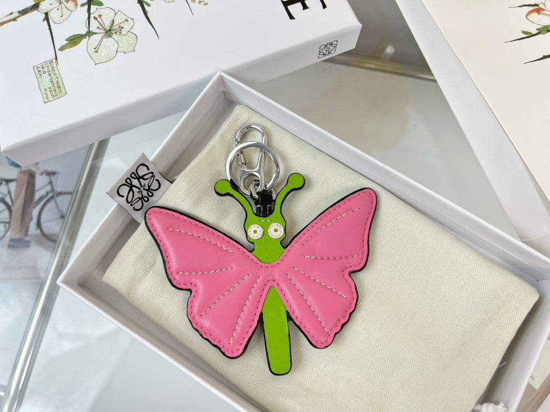 Loewe Butterfly Charm Leather