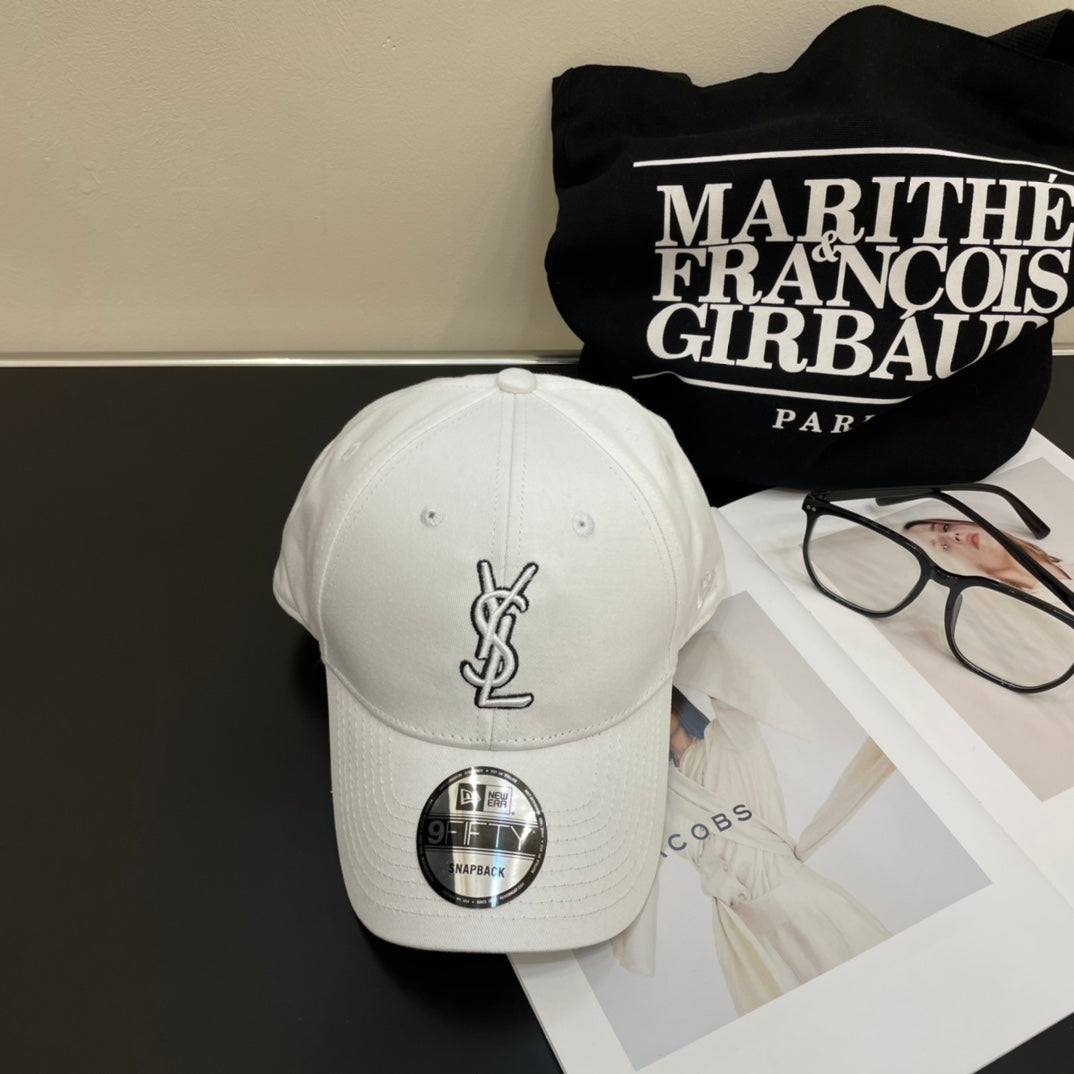 YSL Letter Embroidered Baseball Cap 295200