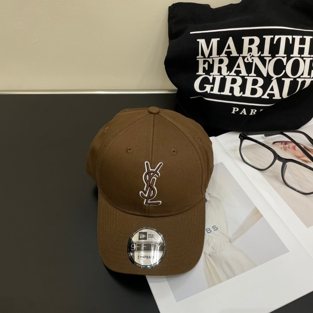 YSL Letter Embroidered Baseball Cap 295200