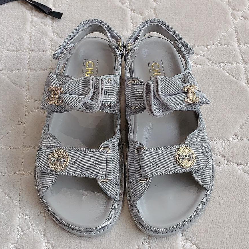 Chanel 2026 Camellia Sandals Fabric 977449