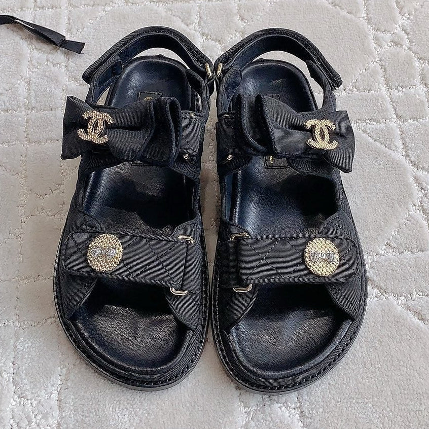 Chanel 2026 Camellia Sandals Fabric 977449