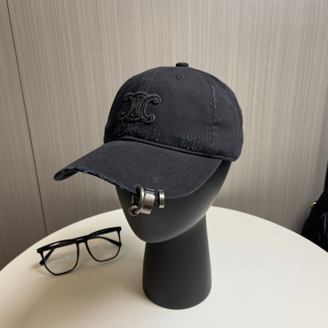 Celine Embroidered Logo Baseball Cap 229250