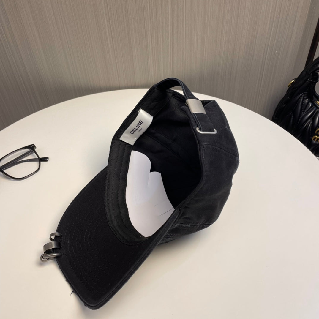 Celine Embroidered Logo Baseball Cap 229250