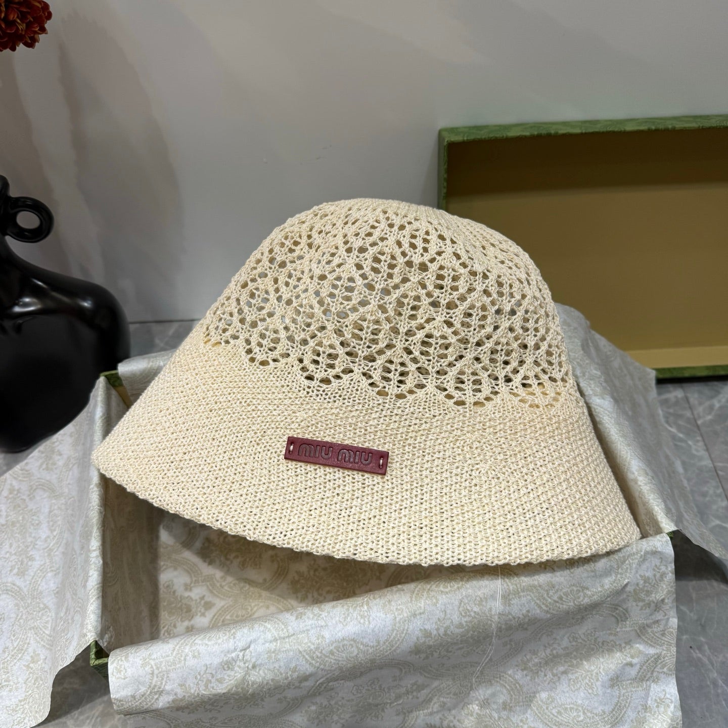 Miumiu Knitted Bucket Hat 214504