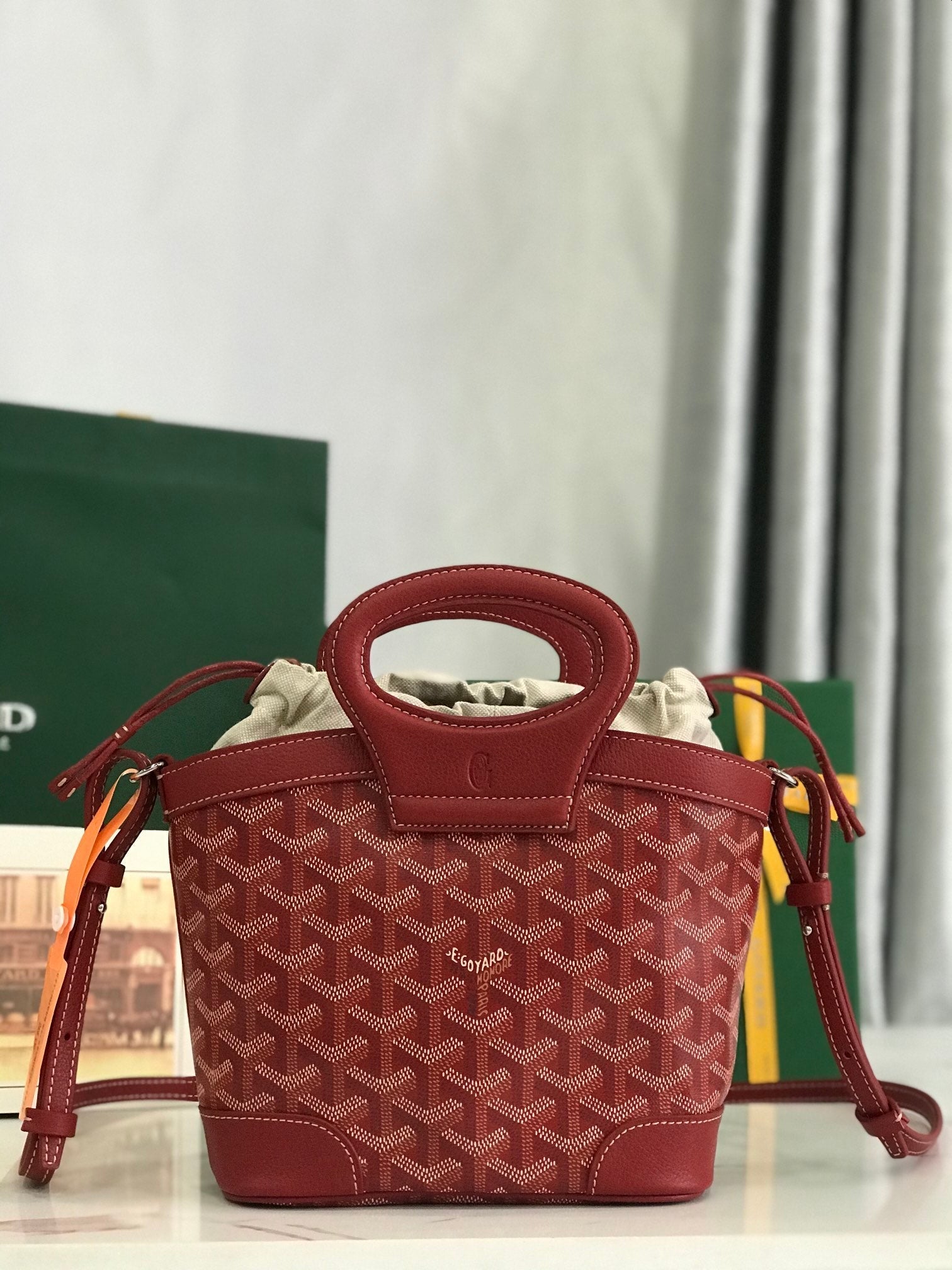 Goyard 2026 Beluga Bag 23cm Canvas Cowhide