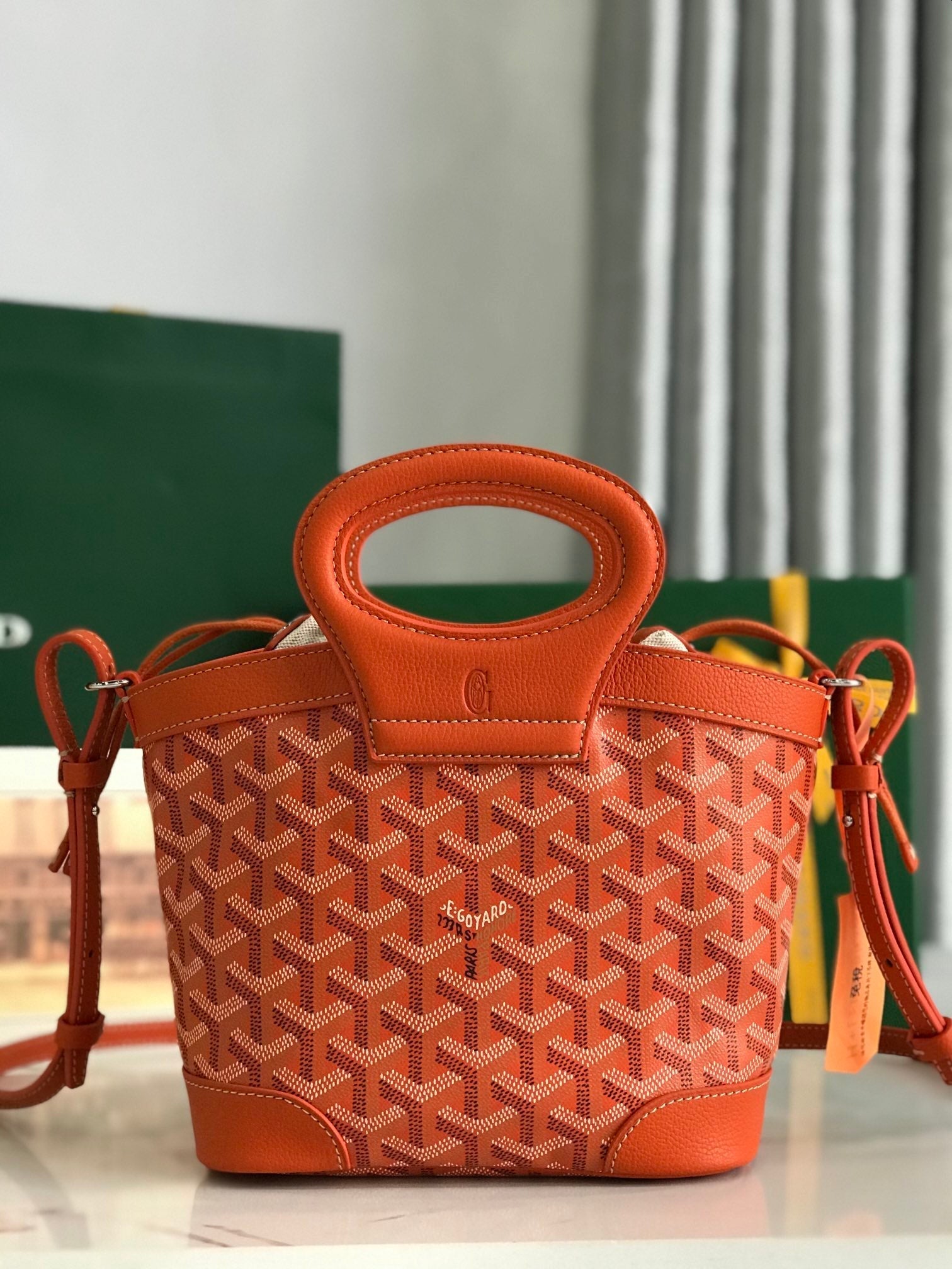 Goyard 2026 Beluga Bag 23cm Canvas Cowhide