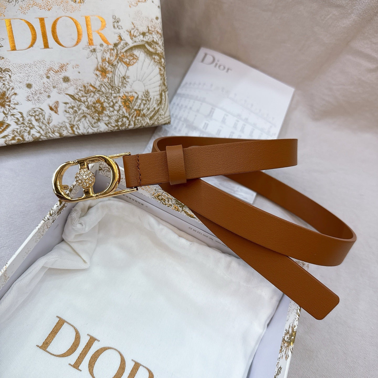 Dior Montaigne Belt 20mm Grained Calfskin 195304
