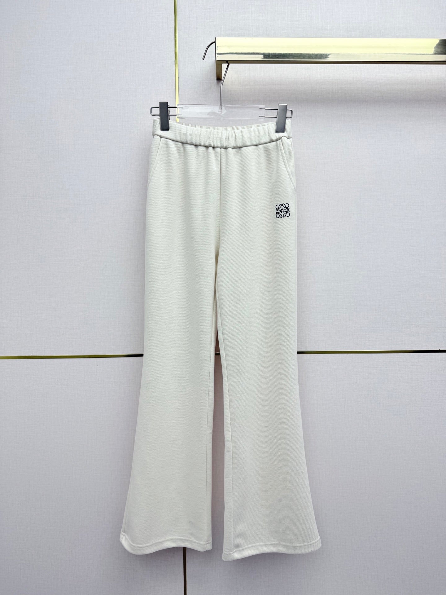 Loewe 2025 Trouser Black and White Polyester 323773