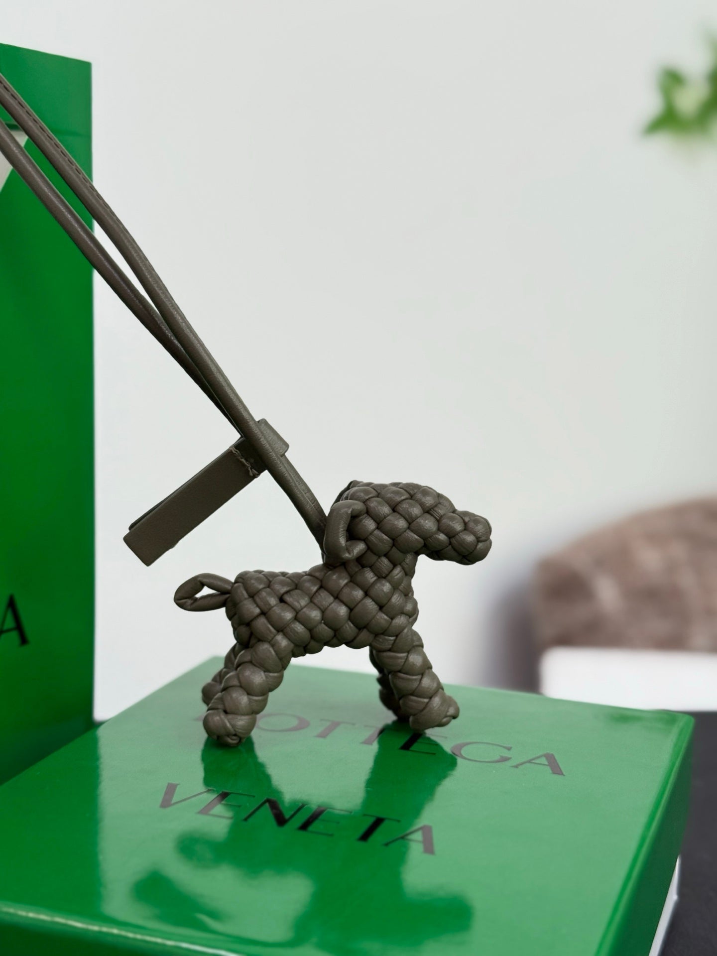 Bottega Veneta Dog Charm Lambskin