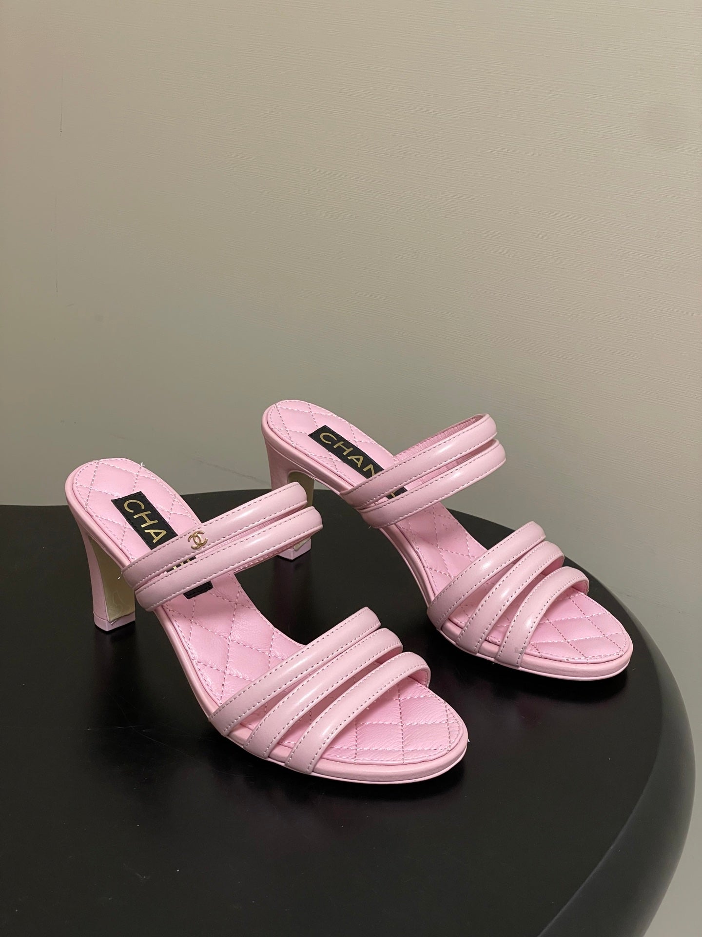 CC 26 Quilted 70mm Sandal Sheepskin 593263