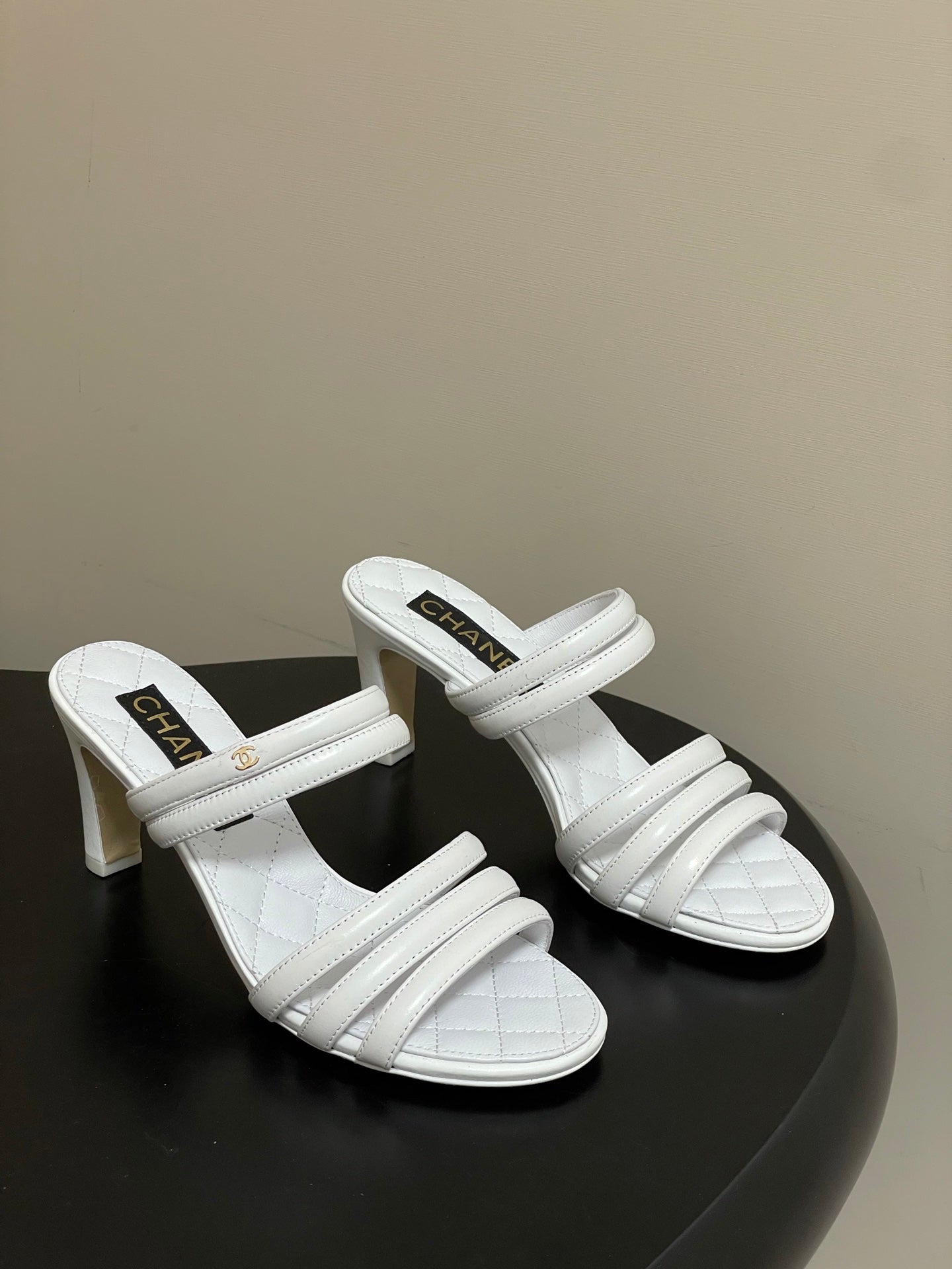 CC 26 Quilted 70mm Sandal Sheepskin 593263