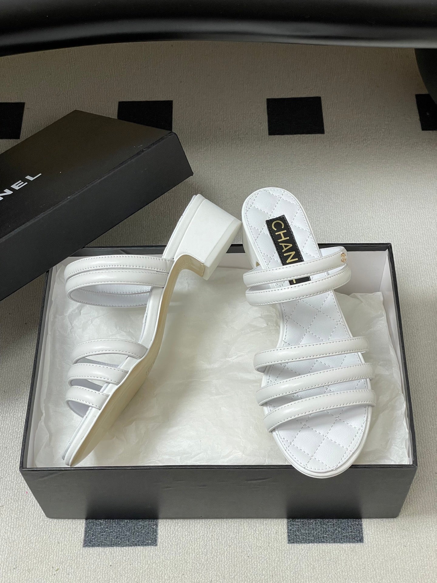 CC 26 Quilted 30mm Sandal Sheepskin 593268