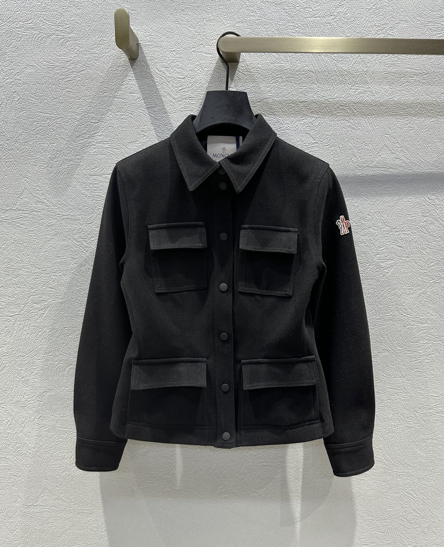 Moncler 2025 Grenoble Interlock Shirt Jacket Polyester