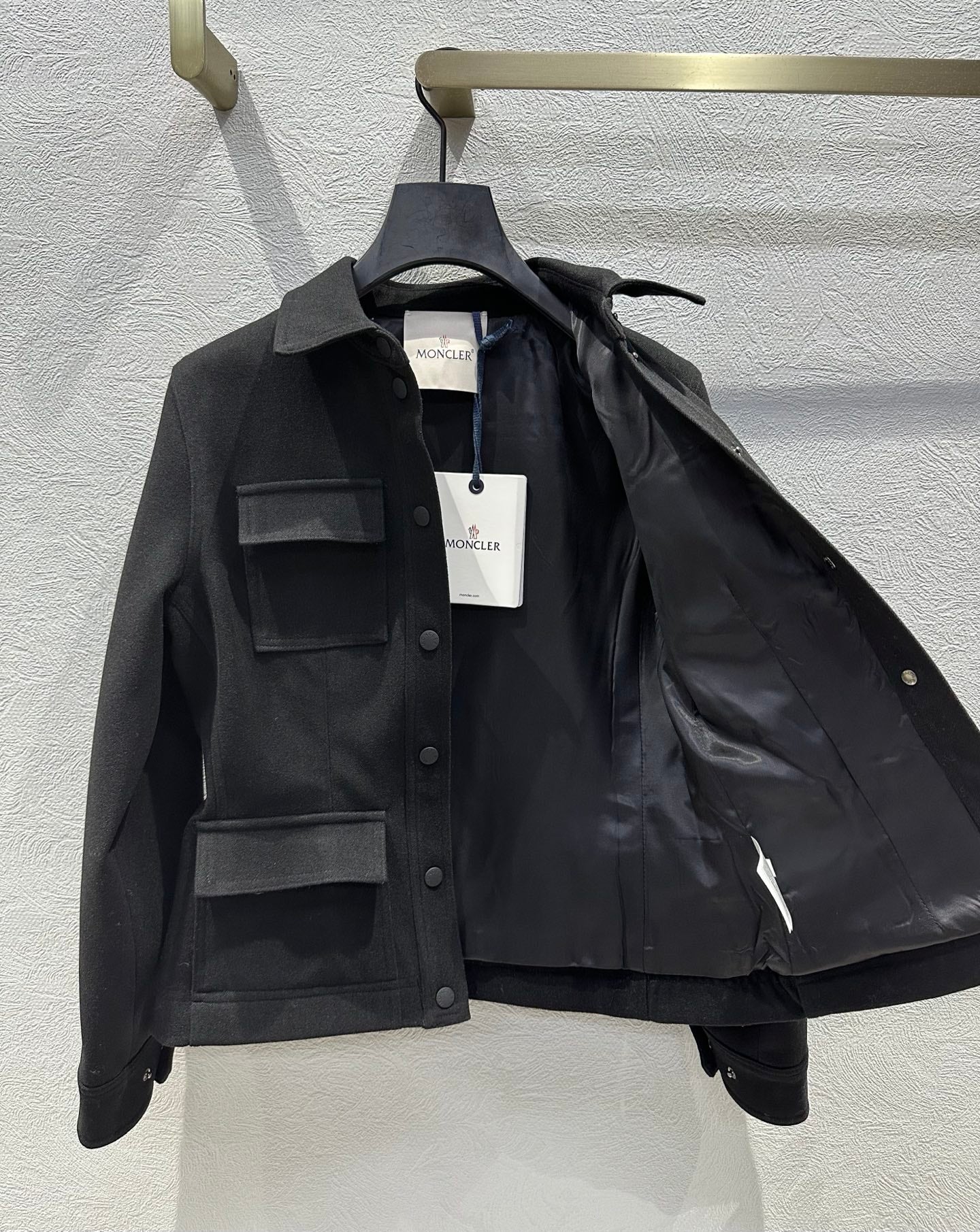 Moncler 2025 Grenoble Interlock Shirt Jacket Polyester