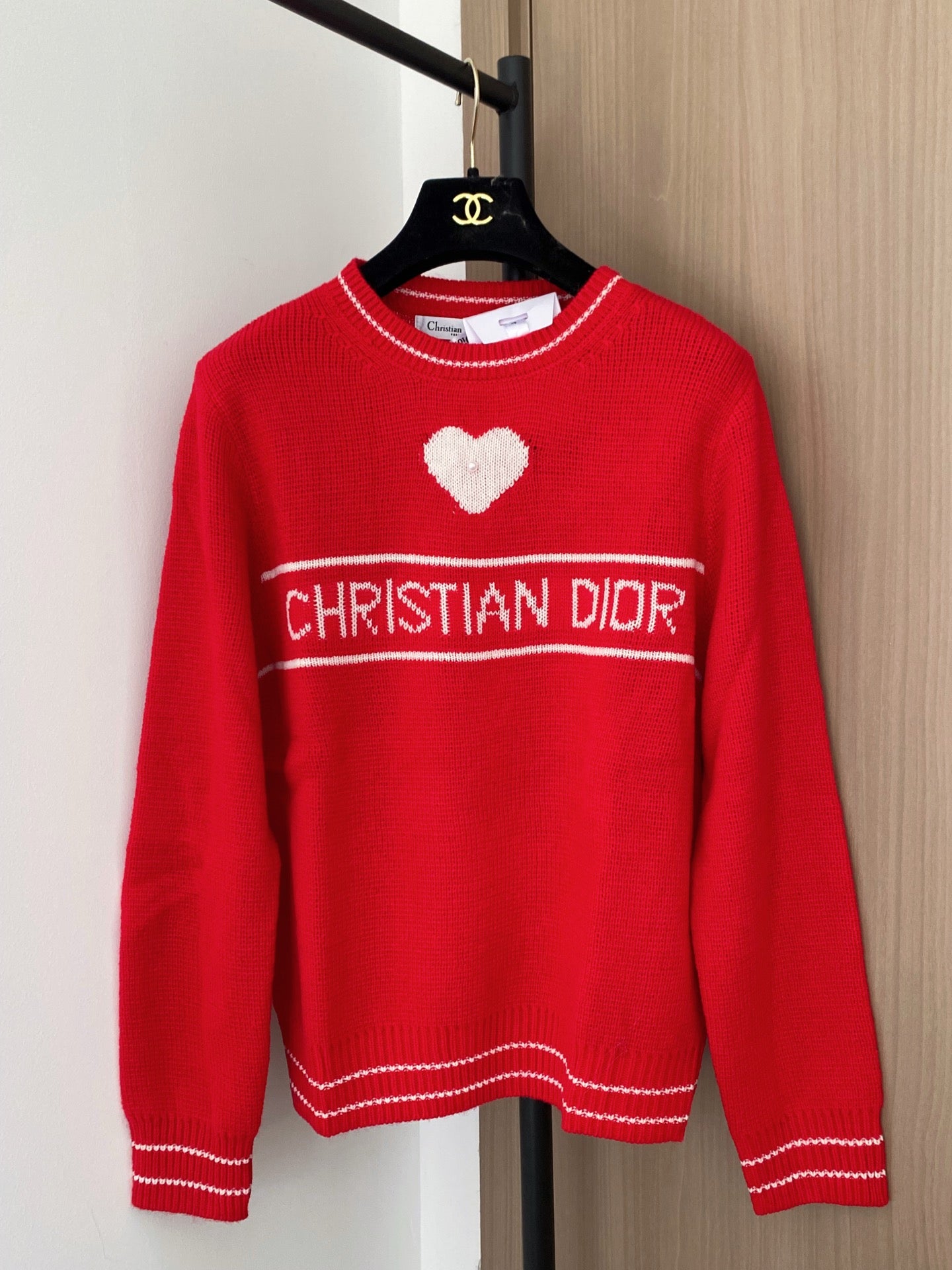 Dior 2025 Heart Print Sweater Wool
