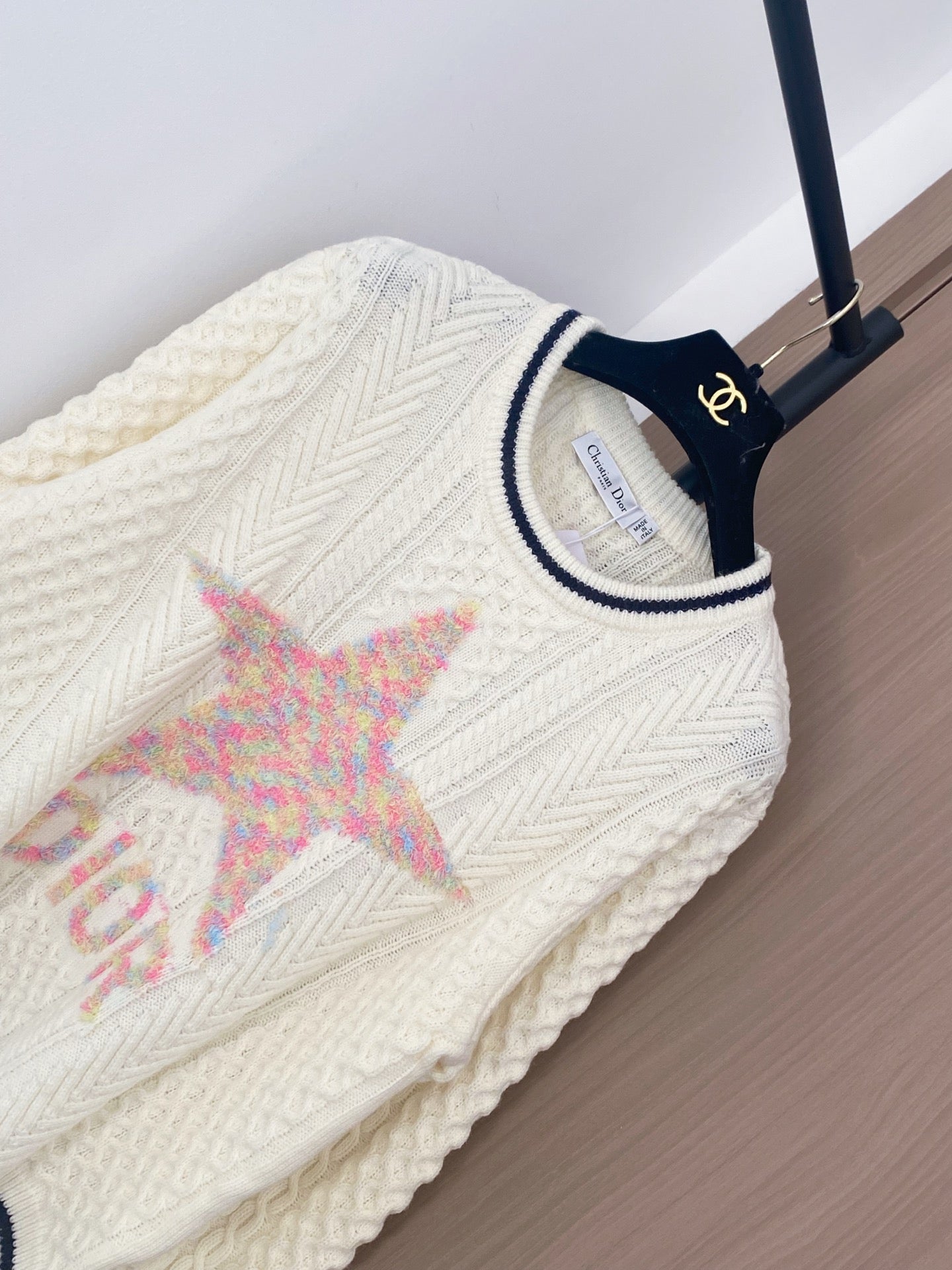 Dior 2025 Star-design Long-sleeve Sweater Wool Cashmere