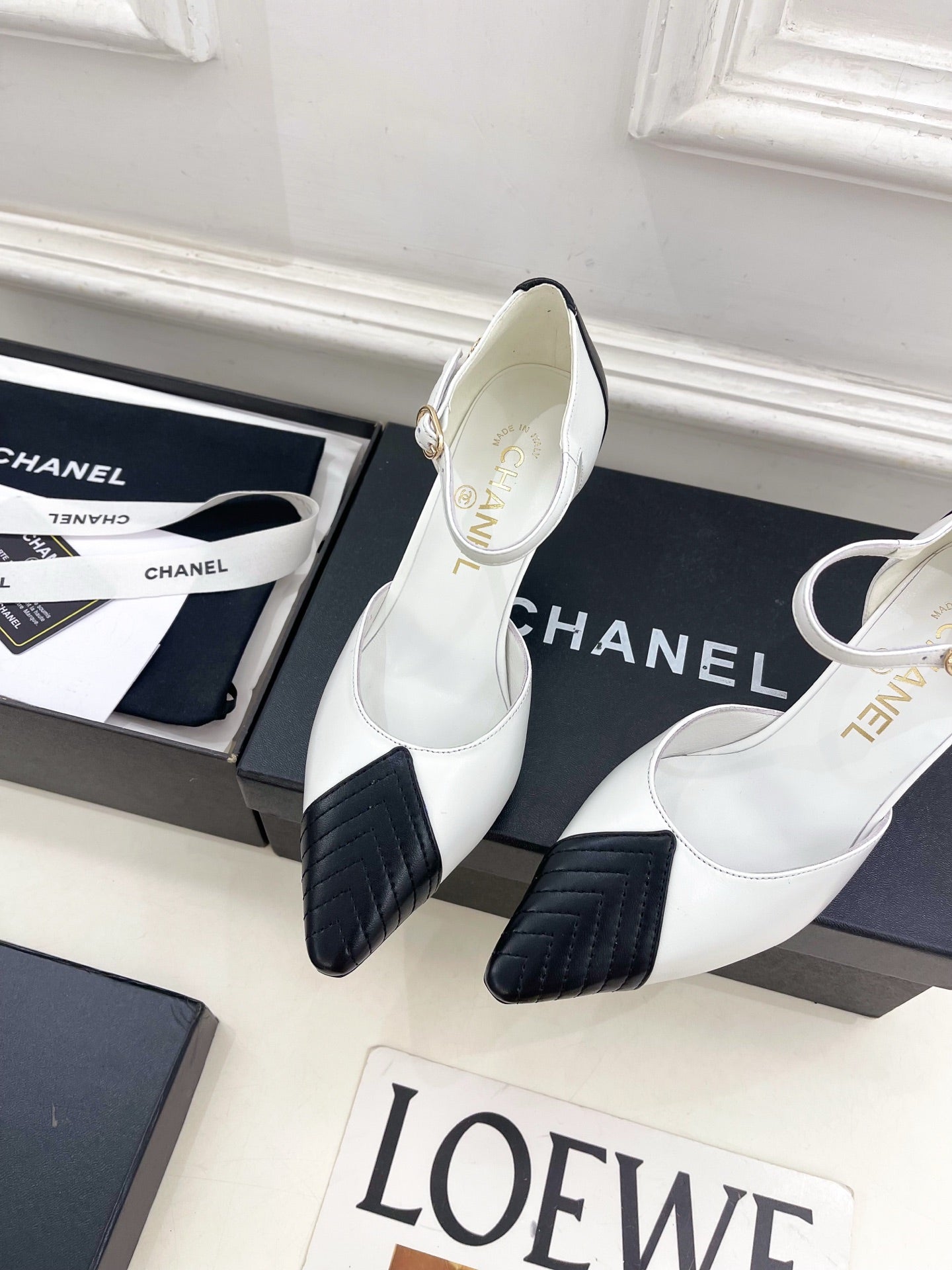 CC 26 Chanel Slingback Heels 75mm Lambskin 586934