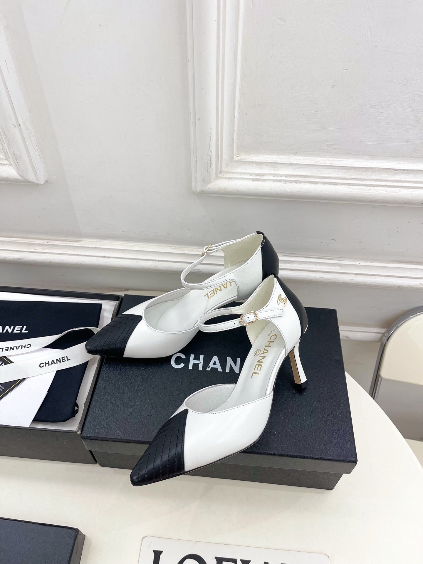 CC 26 Chanel Slingback Heels 75mm Lambskin 586934