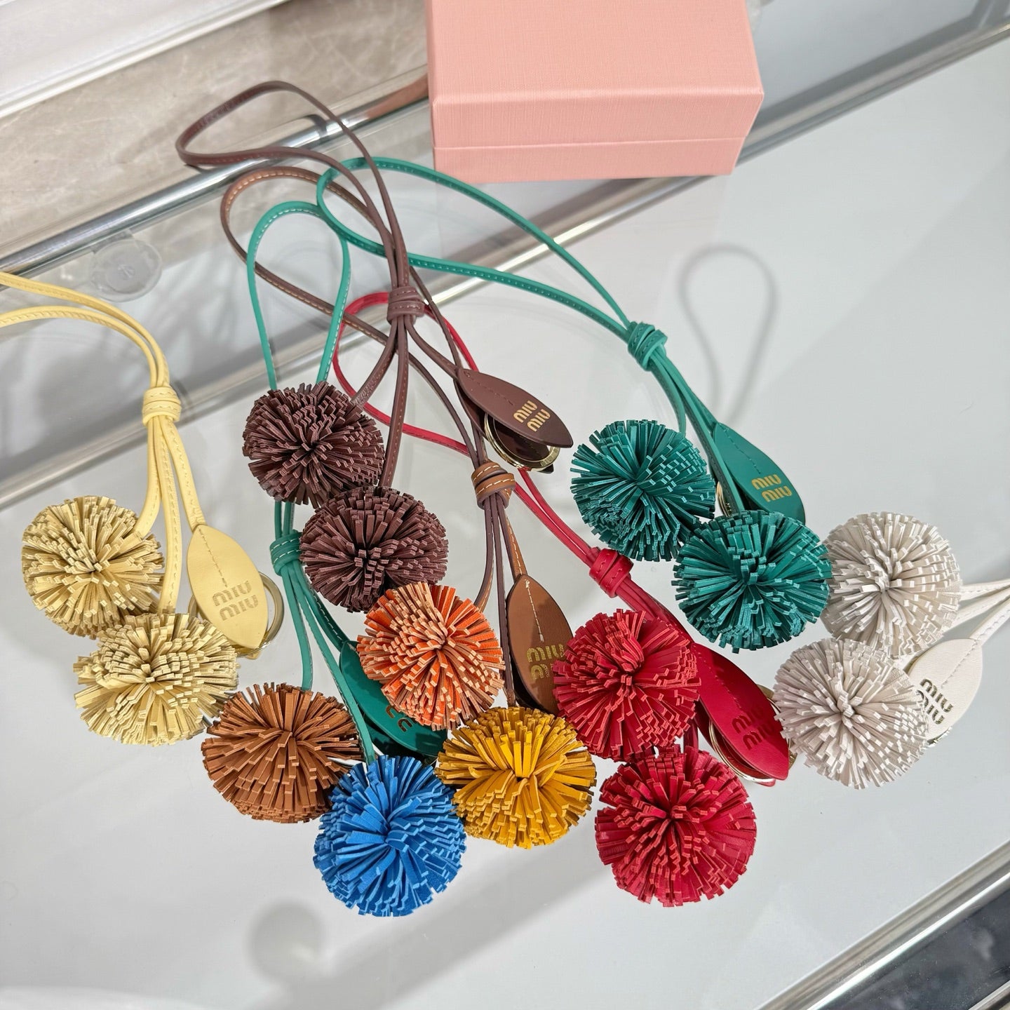 Miu Miu Trick keyring Calfskin Bag Charm