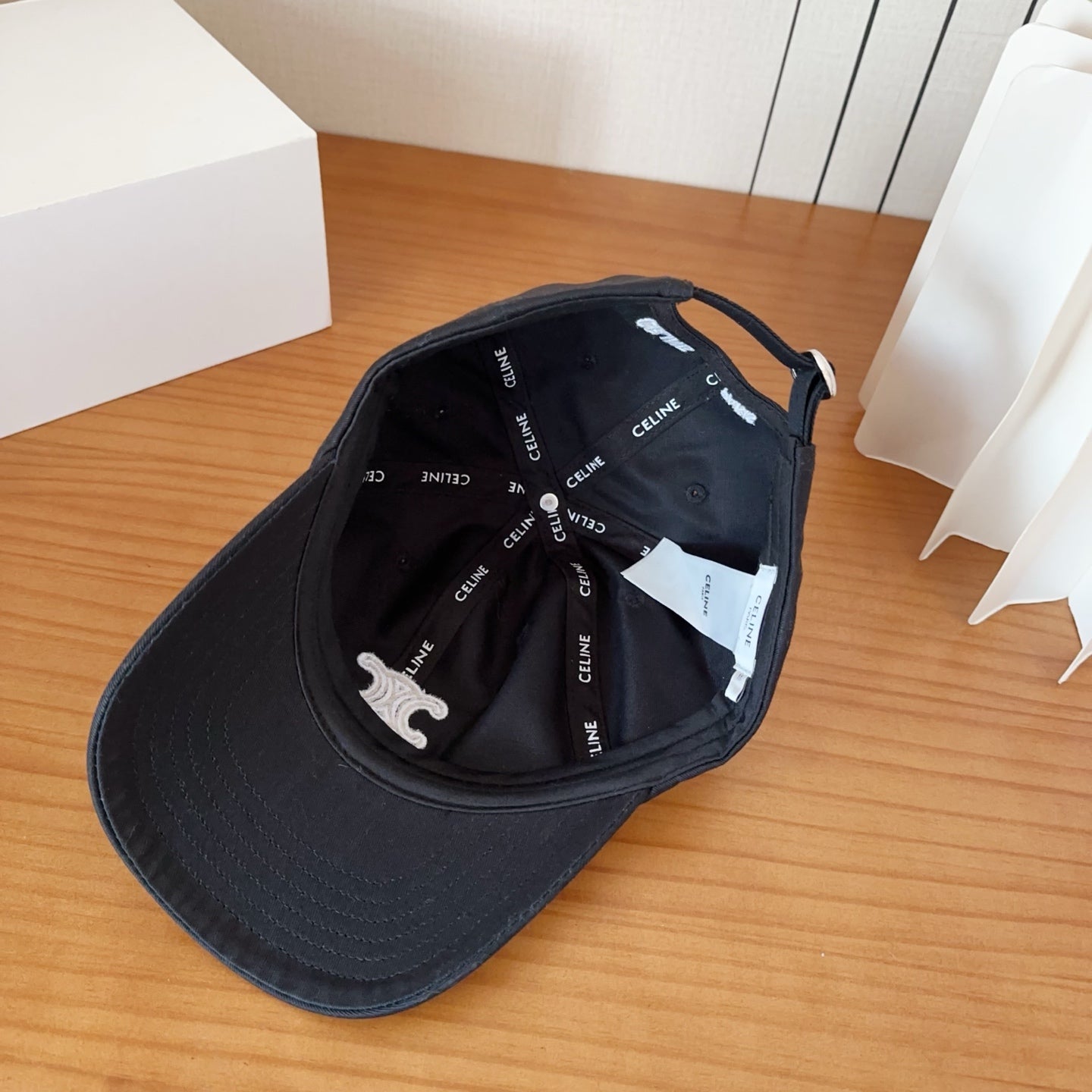 Celine Arc de Triomphe Baseball Cap Cotton 236307