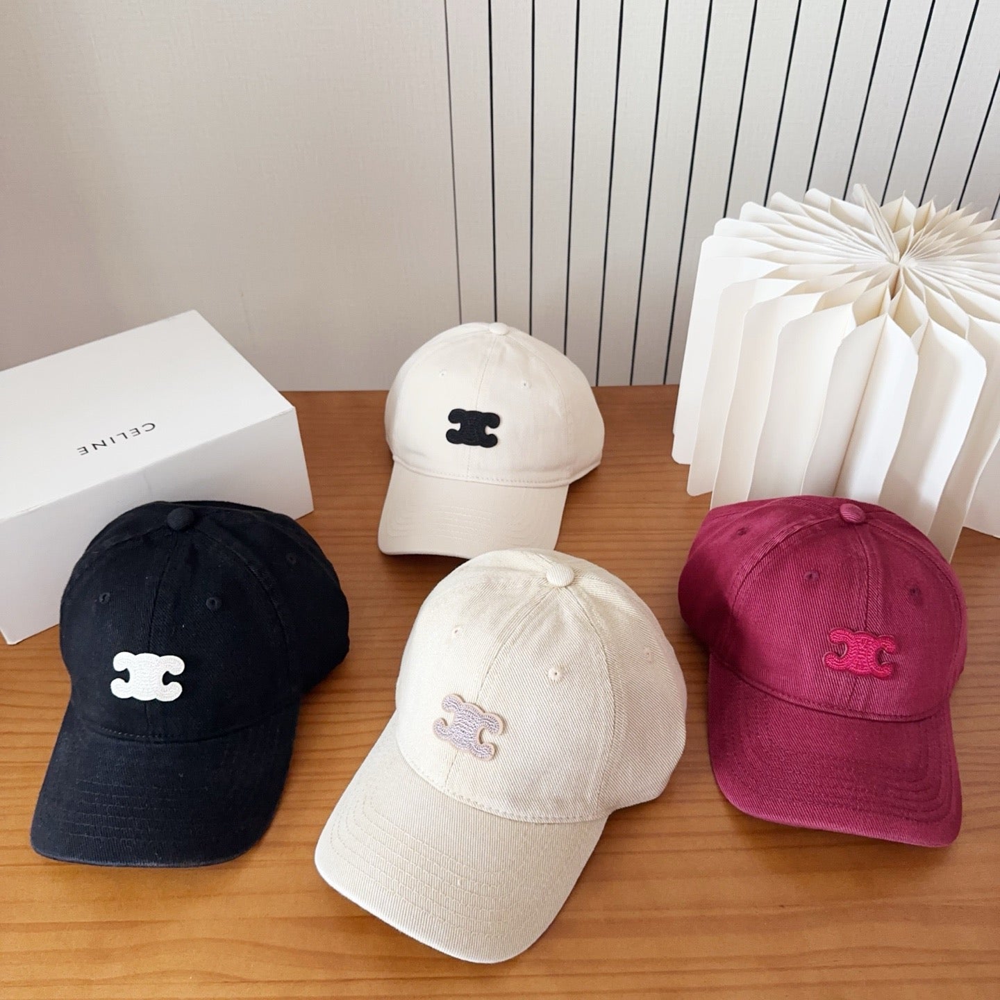 Celine Arc de Triomphe Baseball Cap Cotton 236307