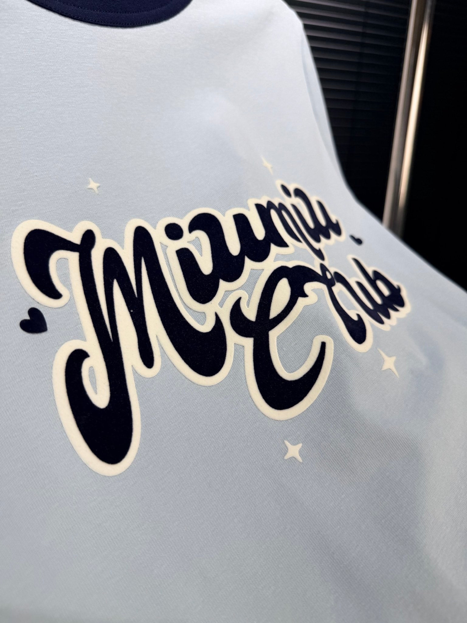 Miumiu 2026 T-shirt Blue and Pink Cotton