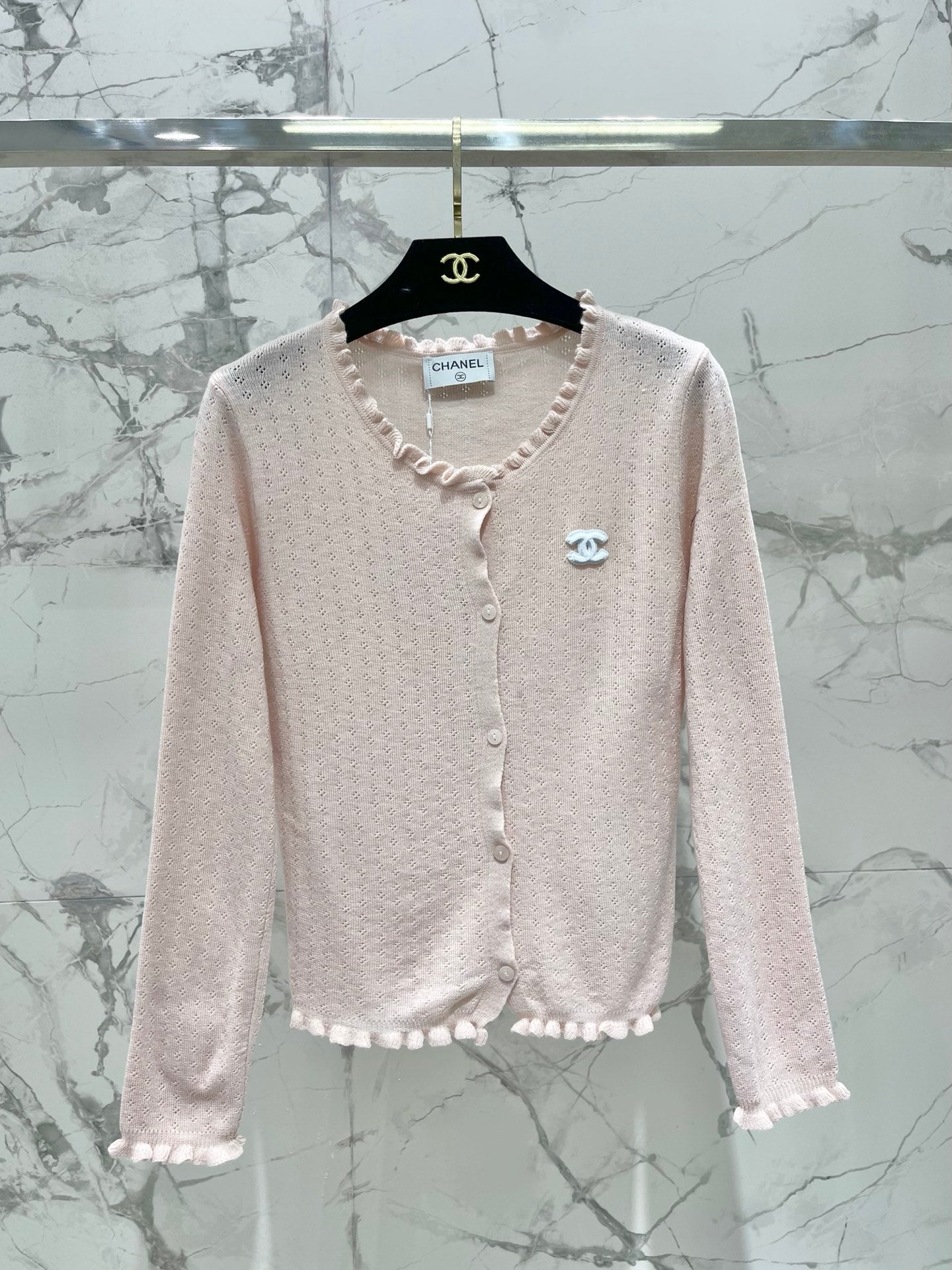 Chanel 2026 Striped Knitwear Two-Piece Set Wool