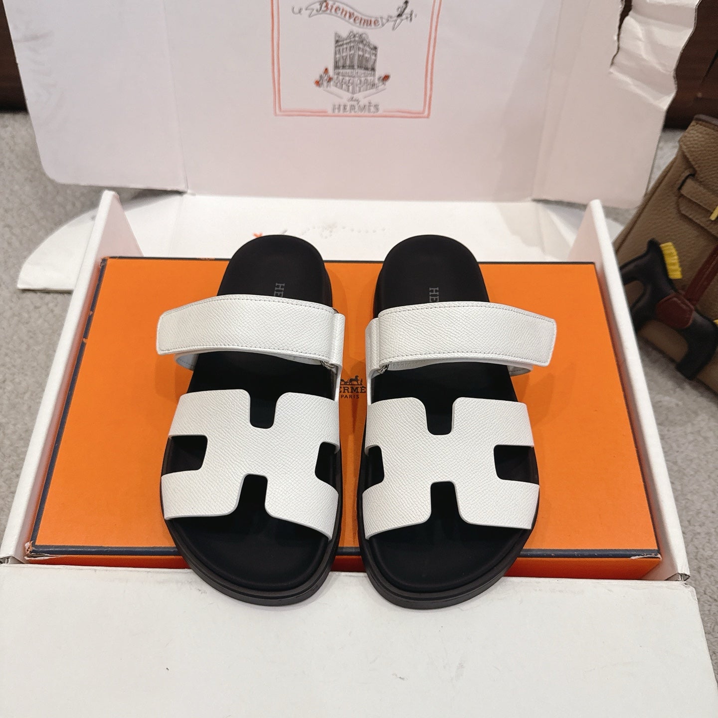HM Chypre Sandal Grained Calfskin 862962