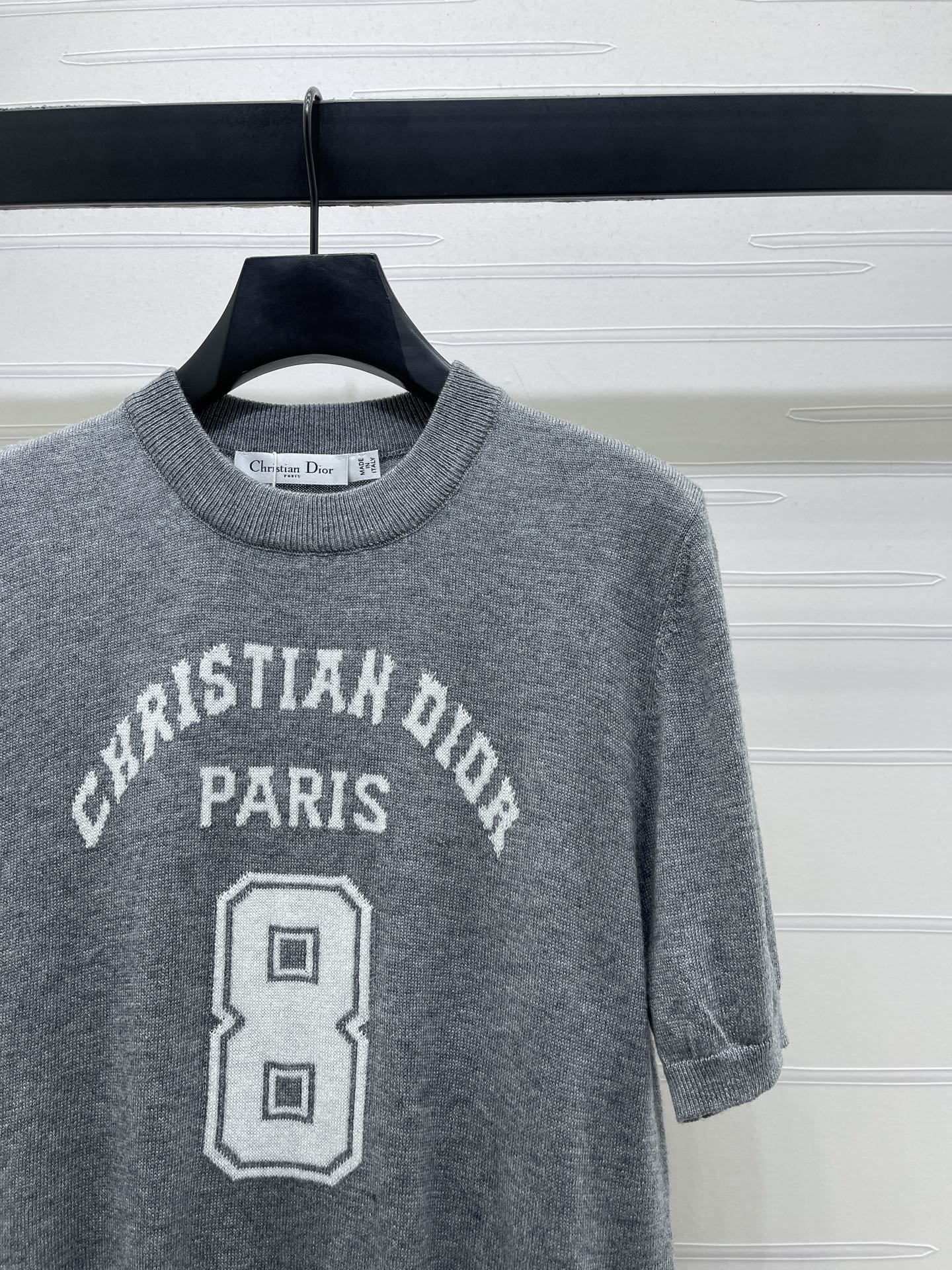 Dior 2026 Number with Logo Short-Sleeve T-Shirt Wool