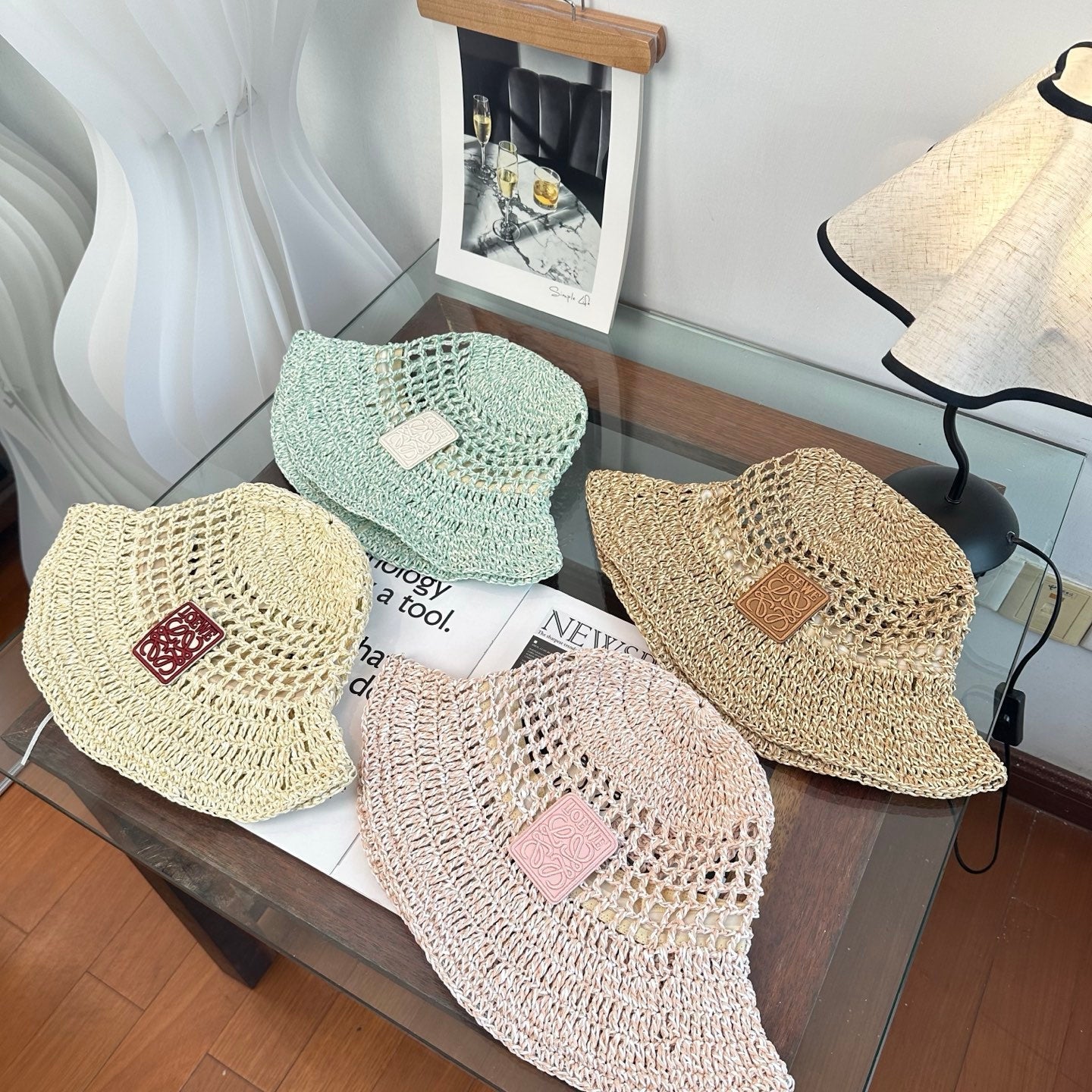Loewe Raffia Straw Hat 262247