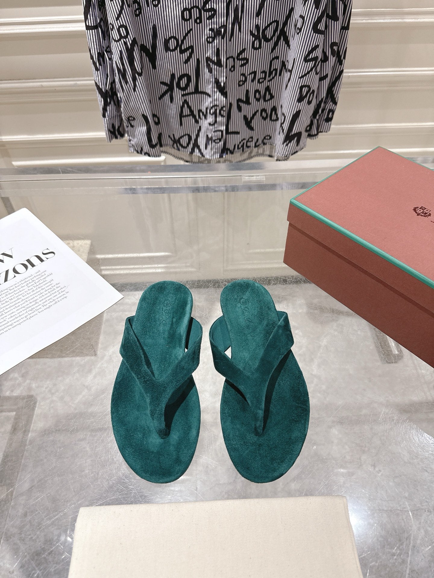 Loro Piana 2026 Thong Sandal Suede 918905