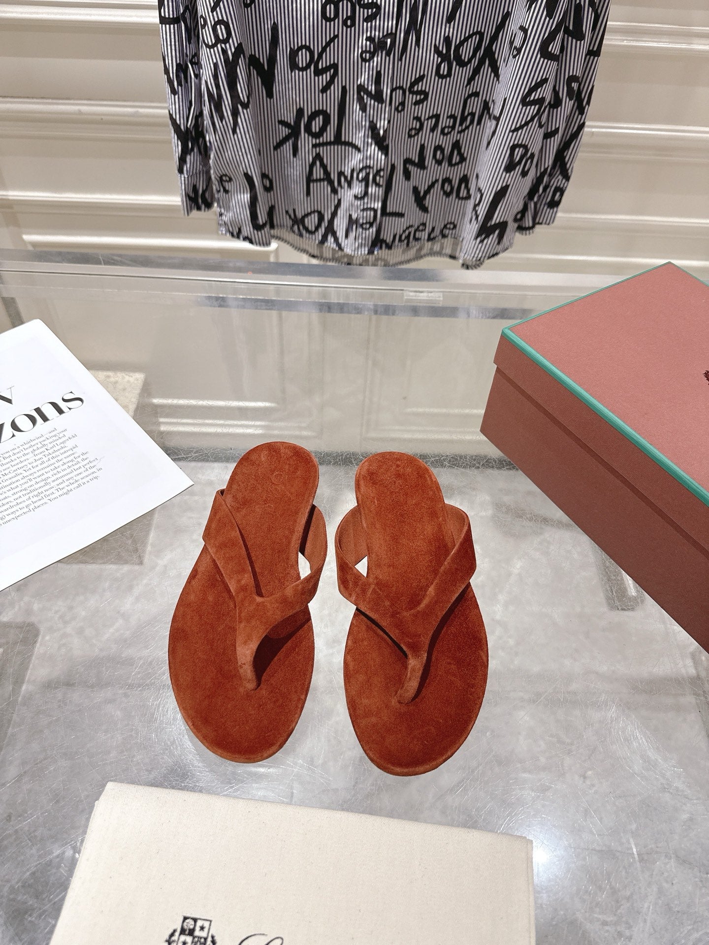 Loro Piana 2026 Thong Sandal Suede 918905