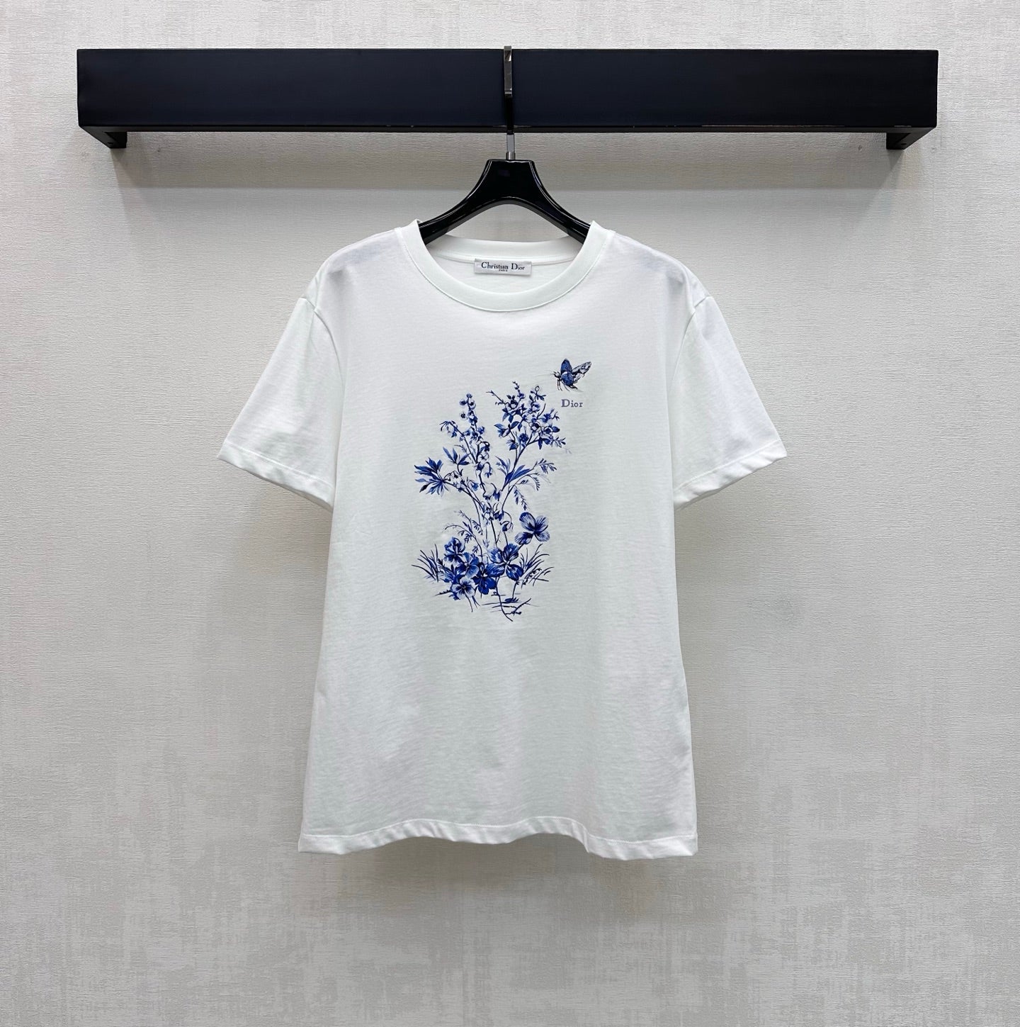 Dior 2026 Butterfly Orchid Short-Sleeve T-Shirt Cotton 378666