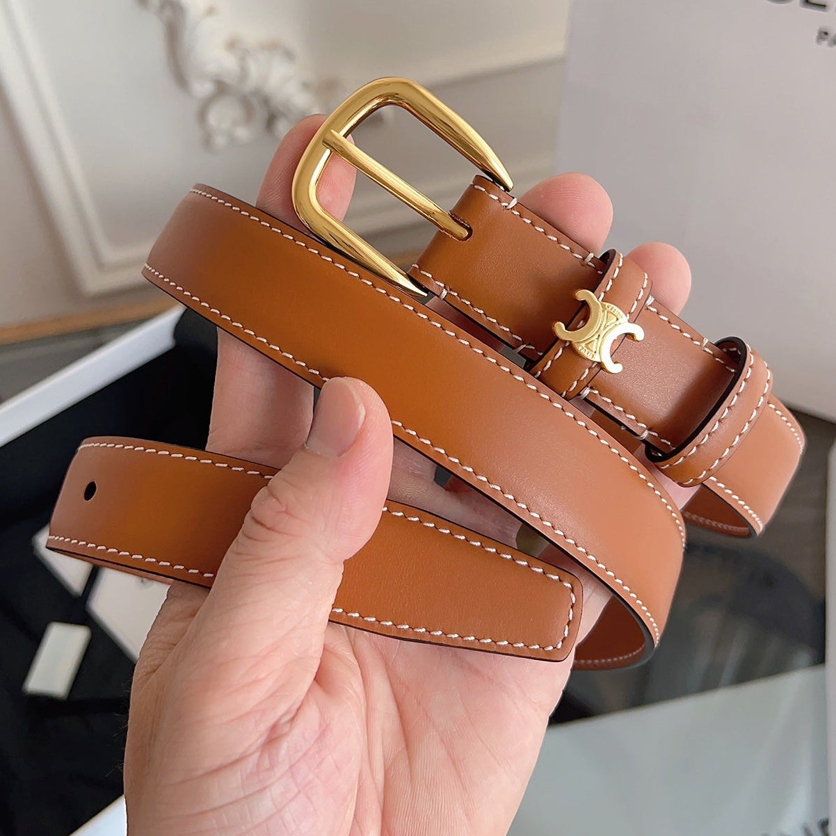 Celine 2026 Vivienne Belt Leather 194277