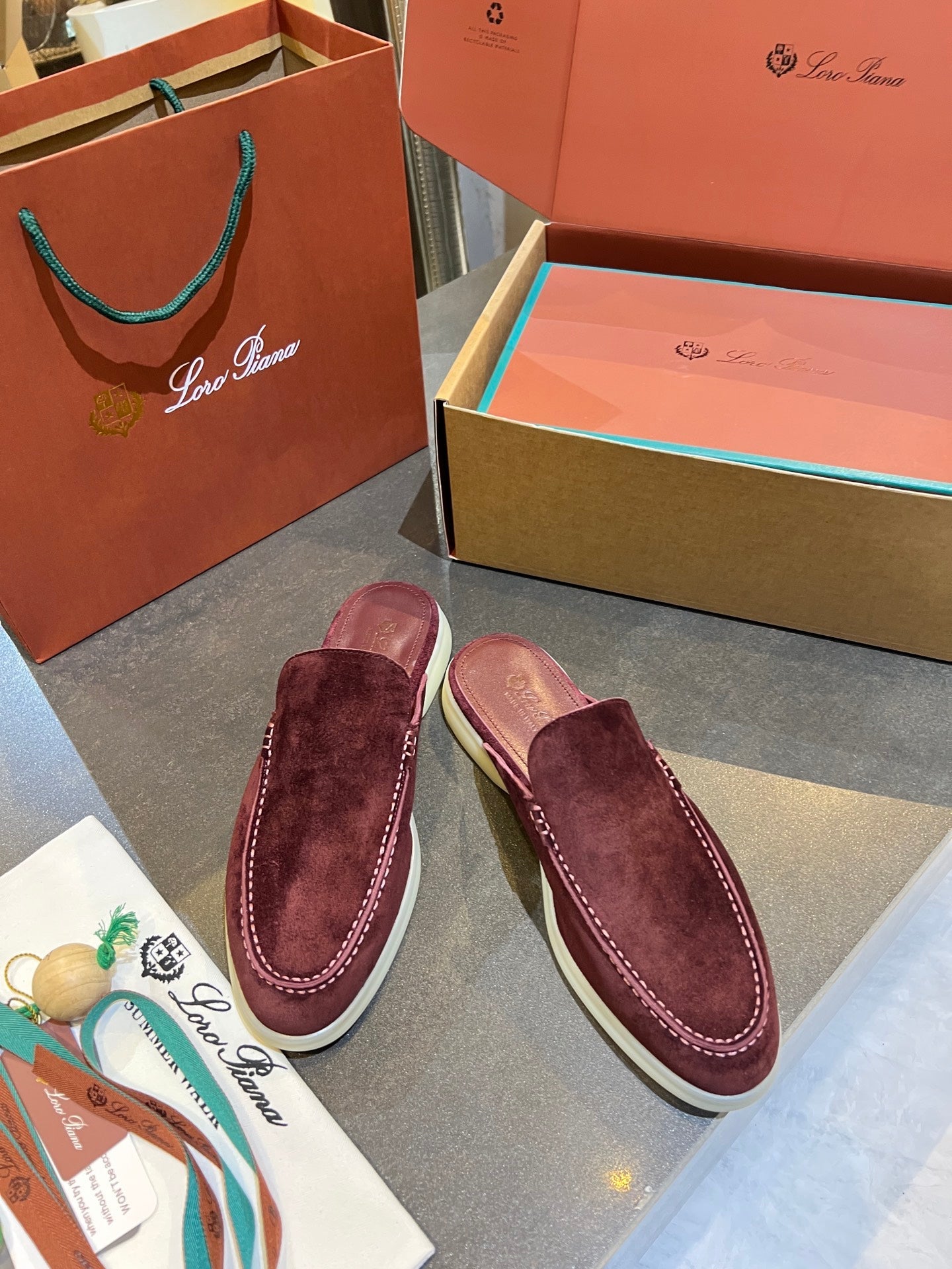 Loro Piana 2026 Summer Walk Mule Suede 921954