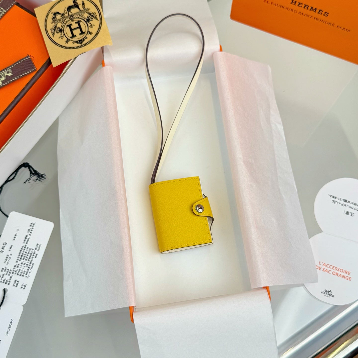 Hermes Ulysse Nano Bag Charm Leather
