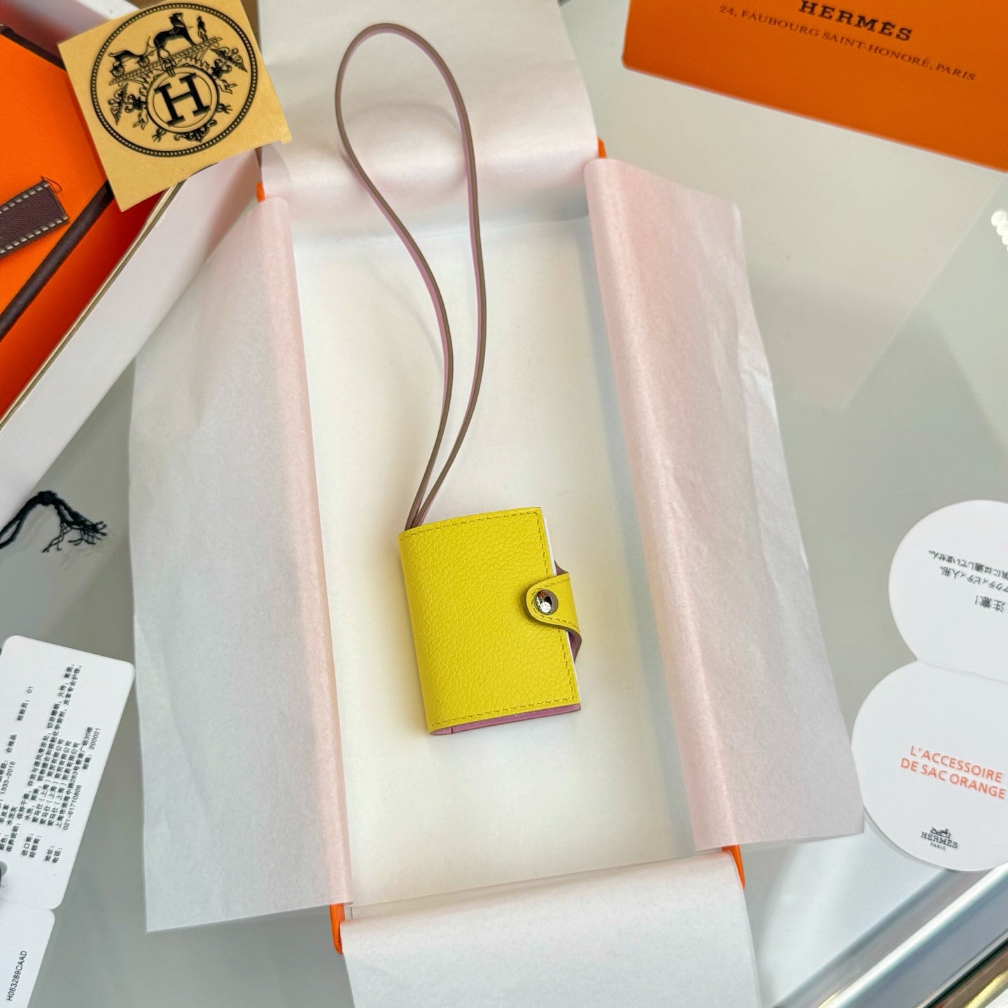 Hermes Ulysse Nano Bag Charm Leather
