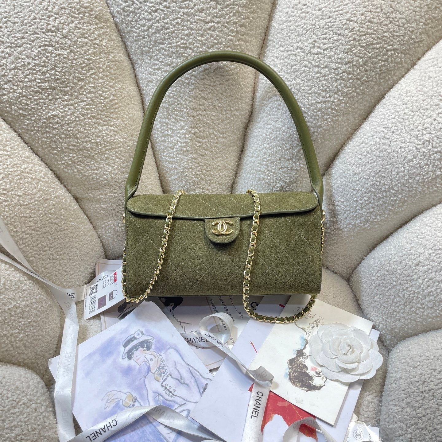 Chanel 2026 Double C Logo Bowling Ball Bag 23cm Leather